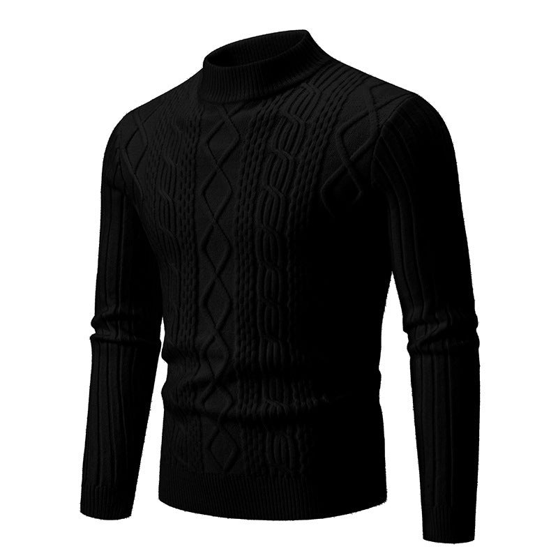 Men's Sweater Twisted Round Neck Pullover Leisure Sweater