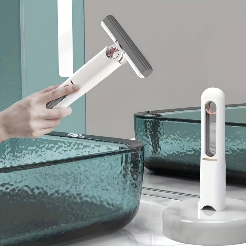 Self-NSqueeze Mini Mop: Portable, Hand-Free Cleaning Tool