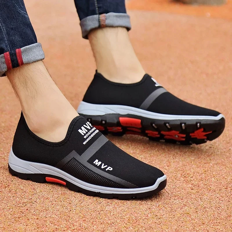 "2024 Men's Breathable Slip-On Casual Sneakers – Sizes 38-46"