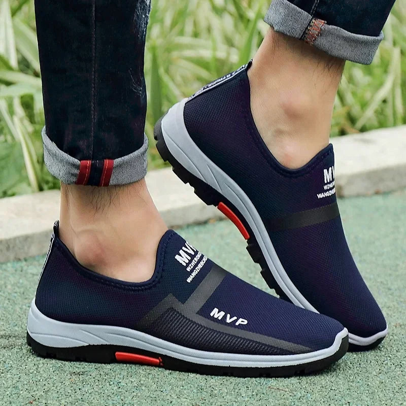 "2024 Men's Breathable Slip-On Casual Sneakers – Sizes 38-46"