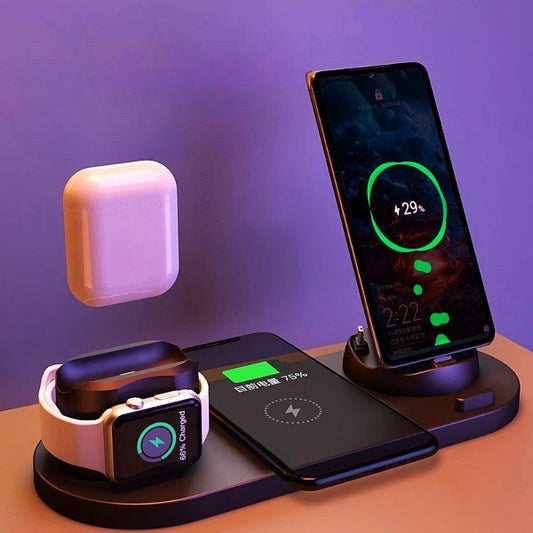 6-in-1 Fast Wireless Charging Dock for iPhone, Watch, and More